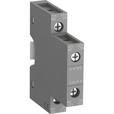 ABB CAL4-11 Auxiliary Contact Block | 1 NO + 1 NC Side-Mounted for AF Contactors