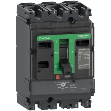 C25F3TM250 - Circuit breaker ComPacT NSX250F, 36kA at 415VAC, TMD trip unit 250A, 3 poles 3d