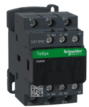 LC1D12B7 | TeSys D contactor - 3P(3 NO) - AC-3 - <= 440 V 12 A - 24 V AC coil
