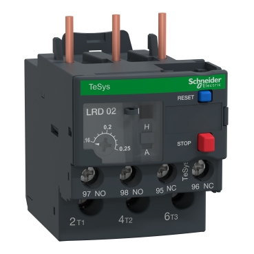 LRD02 - TeSys LRD thermal overload relays - 0.16...0.25 A - class 10A