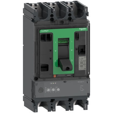 C40H32D400 - Circuit breaker ComPacT NSX400H, 70kA at 415VAC, MicroLogic 2.3 trip unit 400A, 3 poles 3d