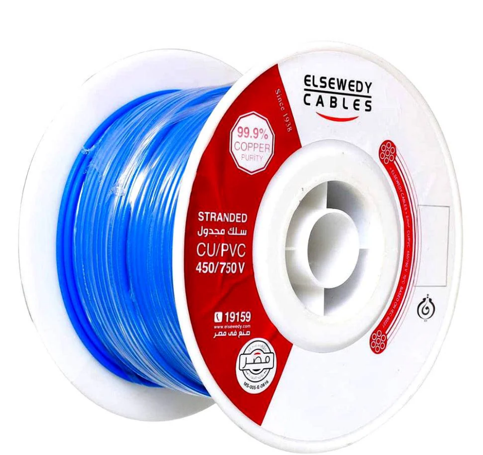 El Sewedy Electric Standard Cable (2mm, Blue)