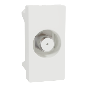 M3TB1_TVFM | TV Outlet, Miluz E, F-type, mechanism, white