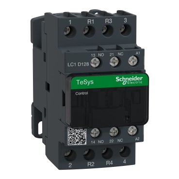 LC1D128*7 | TeSys D contactor - 4P(2 NO + 2 NC) - AC-1 - <= 440 V 25 A - 220 V AC coil