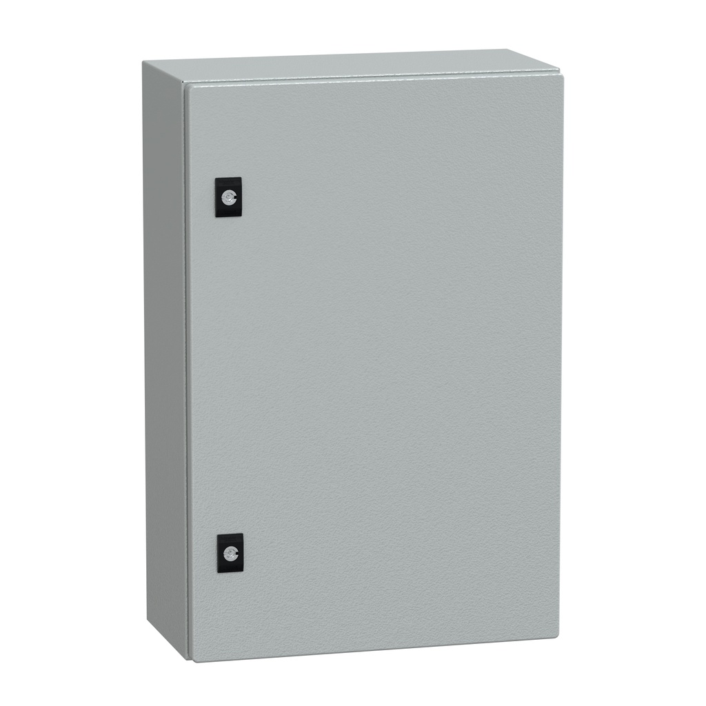 Schneider Electric NSYCRN64200 | Spacial CRN Steel Wall-Mount Enclosure | 600×400×200mm | IP66 | IK10 Without Mounting Plate.