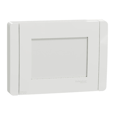 NU055318 | Cover frame, New Unica, 1 gang, 3 modules, IP55, white Schneider Electric