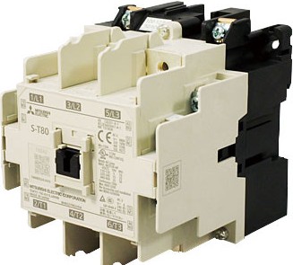 S-T80 | كونتاكتور ميتسوبيشي إلكتريك بقدرة 45 كيلو وات تيار 80 أمبير، ملف تشغيل 220 فولت – 2NO + 2NC