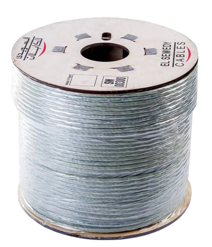 كابل LAN Cat6e UTP السويدى (بالمتر)