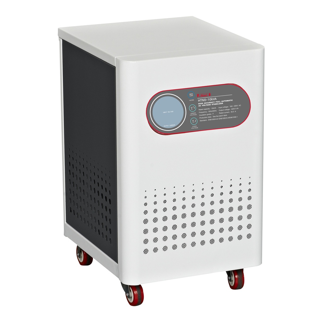 HTND7H220EWF | Voltage stabilizer Himel, HTND, 7 kVA, terminal, 220 V output, digital meter, with 1 fan