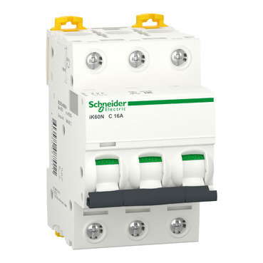 A9K24325 | Schneider Electric Miniature circuit-breaker, Acti9 iK60N, 3P, 25 A, C curve, 6000 A (IEC 60898-1)