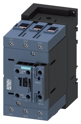 3RT2047-1AP00 | Siemens Contactor, AC-3e/AC-3, 110 A, 55 kW / 400 V, 3P, 220 VAC, 1 NO + 1 NC