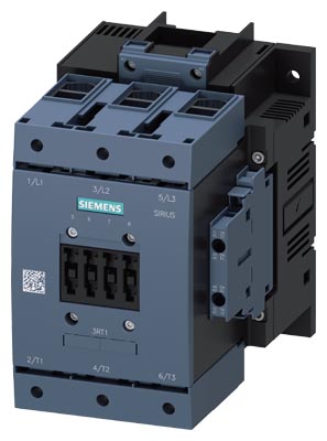3RT1054-1AP36 | Siemens Contactor, AC-3e/AC-3, 115 A, 55 kW / 400 V, 3P, 220 VAC, 2 NO + 2 NC
