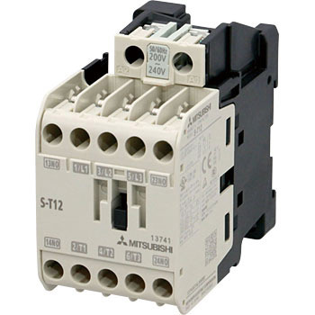 S-T12 | Mitsubishi Electric Contactor 12A, 5.5KW, Coil 220VAC, 1NO + 1NC
