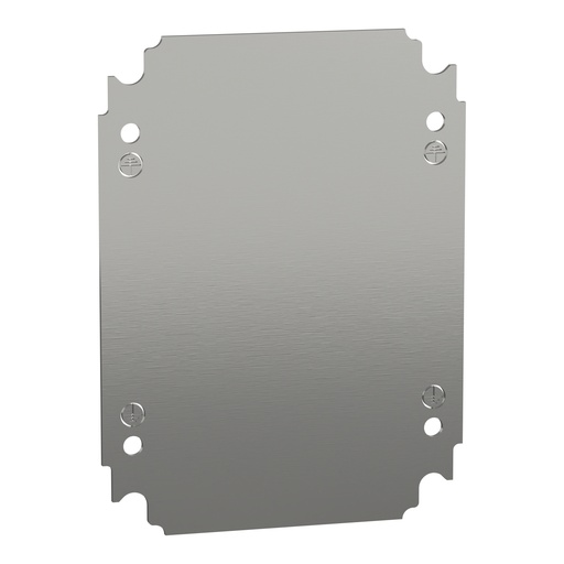 NSYMM2520 | Schneider Plain Mounting Plate | 250x200mm, Galvanized Steel