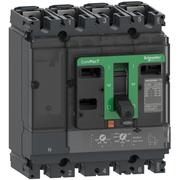 C10F6TM040 - Circuit breaker ComPacT NSX100F, 36kA at 415VAC, TMD trip unit 40A, 4 poles 3d