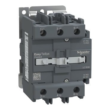 LC1E80M5 - Contactor,Easy TeSys Control,LC1E,3P(3NO),AC-3,<=440V,80A,220V AC coil,50Hz