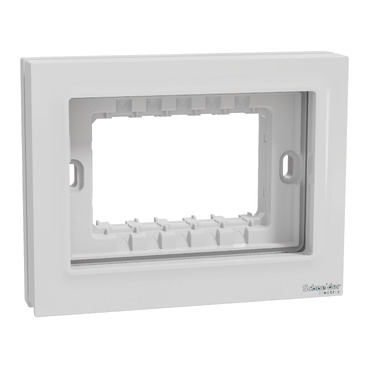 M3TB01_WP | Schneider M3TB01_WP | Weatherproof Box, Miluz E, 3 Gang, white