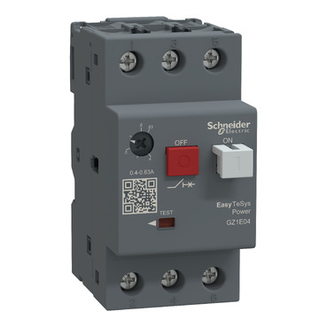 GZ1E04 | Motor circuit breaker,Easy TeSys Power,GZ1E,AC-3,3P,0.40..0.63A,thermal magnetic