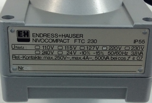 Endress Hauser level limit switch NIVOCOMPACT FTC 230, 220V, 4A