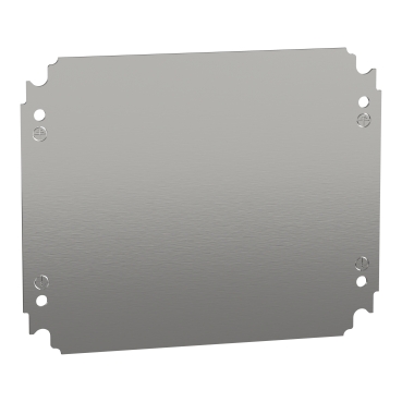 NSYMM3025 | Schneider Plain Mounting Plate 300x250mm, Galvanized Steel