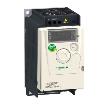 ATV12H037M2 | Schneider variable speed drive ATV12 – 0.37kW – 0.55hp – 200..240V – 1ph – with heat sink