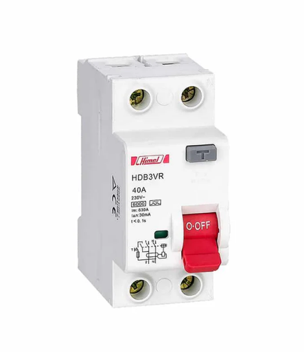 Himel Circuit breaker RCCB-30mA-2Poles-In= 40 A-AC, 6KA 
